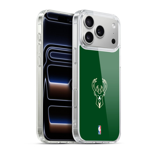 NBA Milwaukee Bucks Plain Soft Gel Case for Apple iPhone 17 Pro Max