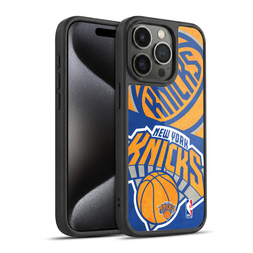 NBA New York Knicks Half Oversized Gel Armour Case For Apple iPhone 15 Pro