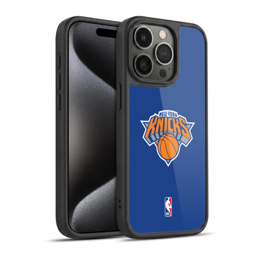 NBA New York Knicks Plain Gel Armour Case For Apple iPhone 15 Pro