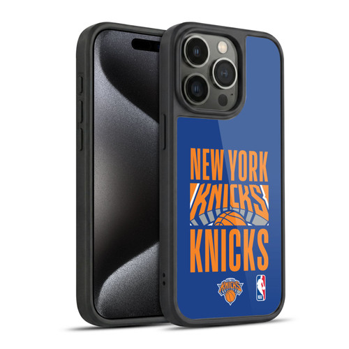 NBA New York Knicks Typography Gel Armour Case For Apple iPhone 15 Pro