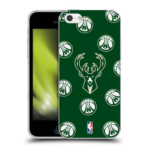 NBA Milwaukee Bucks Patterns Soft Gel Case for Apple iPhone 5c