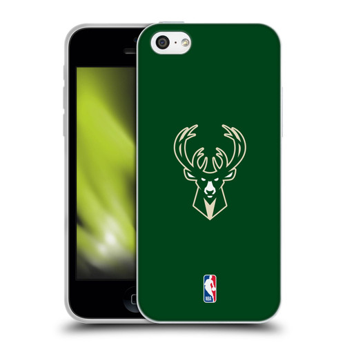 NBA Milwaukee Bucks Plain Soft Gel Case for Apple iPhone 5c