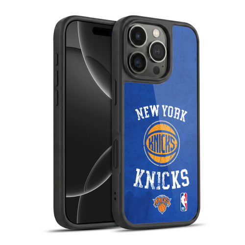 NBA New York Knicks Distressed Gel Armour Case For Apple iPhone 16 Pro