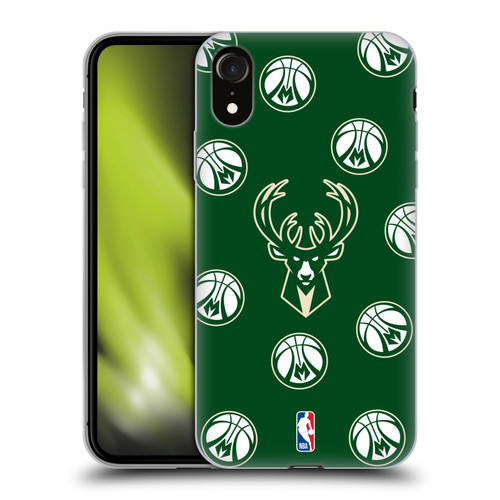 NBA Milwaukee Bucks Patterns Soft Gel Case for Apple iPhone XR
