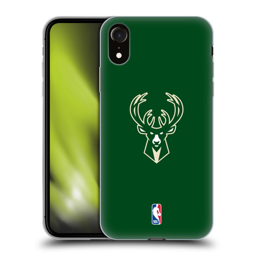 NBA Milwaukee Bucks Plain Soft Gel Case for Apple iPhone XR