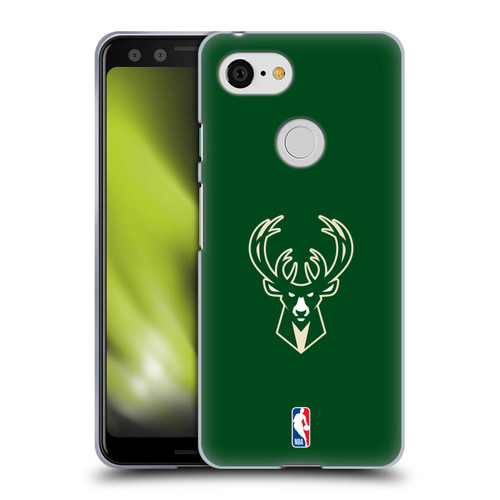 NBA Milwaukee Bucks Plain Soft Gel Case for Google Pixel 3