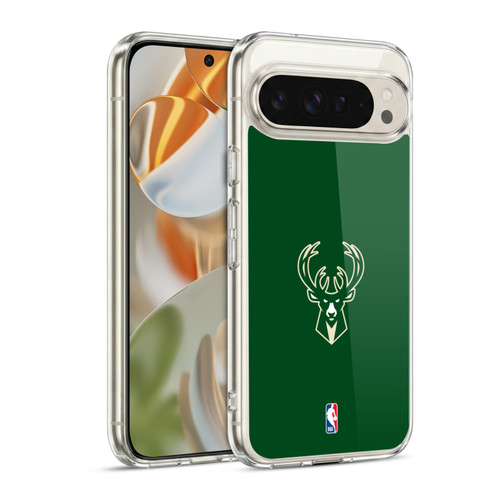 NBA Milwaukee Bucks Plain Soft Gel Case for Google Pixel 9 / Pixel 9 Pro