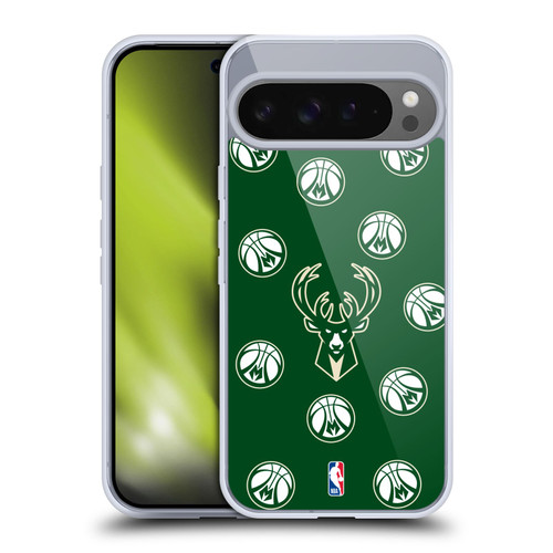 NBA Milwaukee Bucks Patterns Soft Gel Case for Google Pixel 9 Pro XL