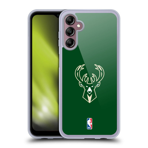 NBA Milwaukee Bucks Plain Soft Gel Case for Samsung Galaxy A14 5G