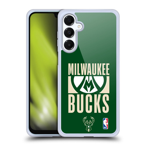 NBA Milwaukee Bucks Typography Soft Gel Case for Samsung Galaxy A16 5G & MagSafe