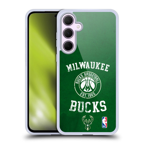 NBA Milwaukee Bucks Distressed Soft Gel Case for Samsung Galaxy A35 5G