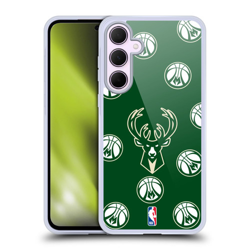 NBA Milwaukee Bucks Patterns Soft Gel Case for Samsung Galaxy A35 5G