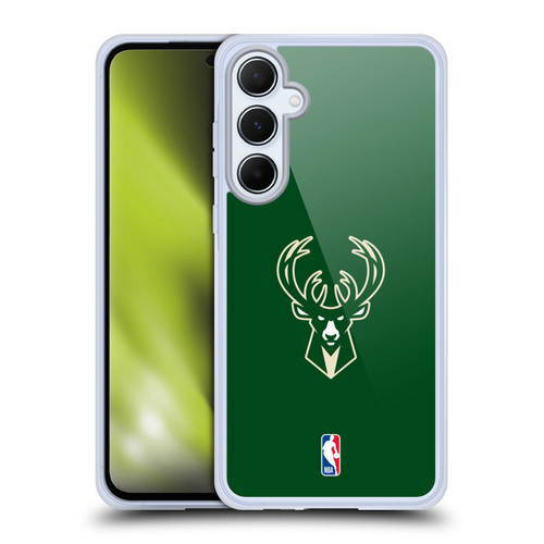 NBA Milwaukee Bucks Plain Soft Gel Case for Samsung Galaxy A55 5G