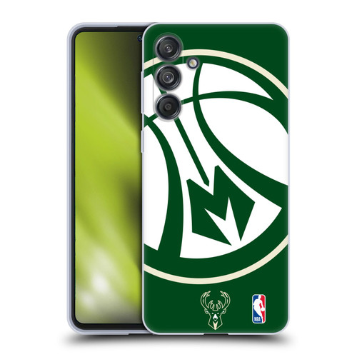 NBA Milwaukee Bucks Oversized Soft Gel Case for Samsung Galaxy M55 5G