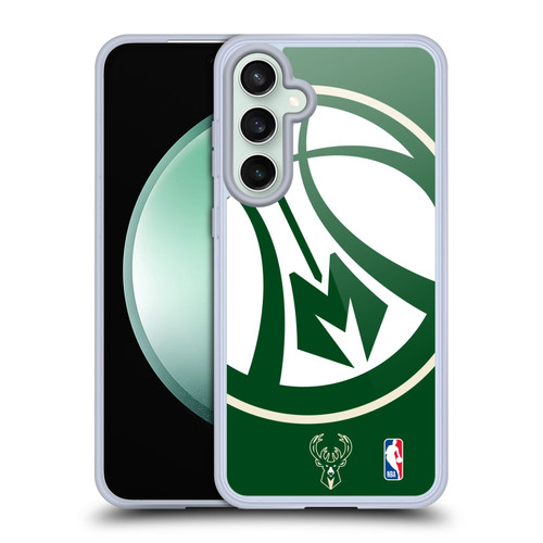NBA Milwaukee Bucks Oversized Soft Gel Case for Samsung Galaxy S23 FE 5G & MagSafe