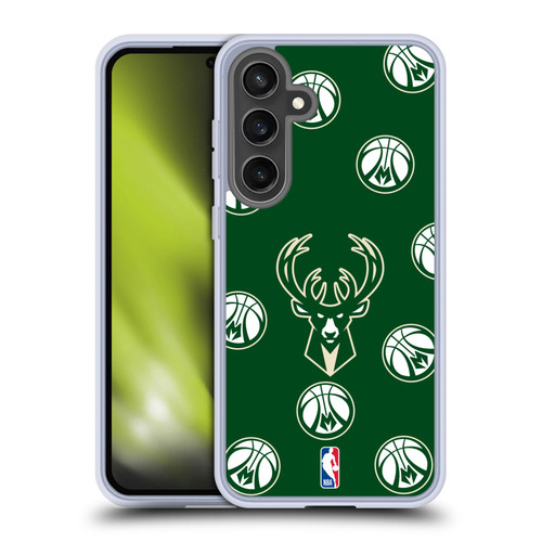 NBA Milwaukee Bucks Patterns Soft Gel Case for Samsung Galaxy S24 FE & MagSafe