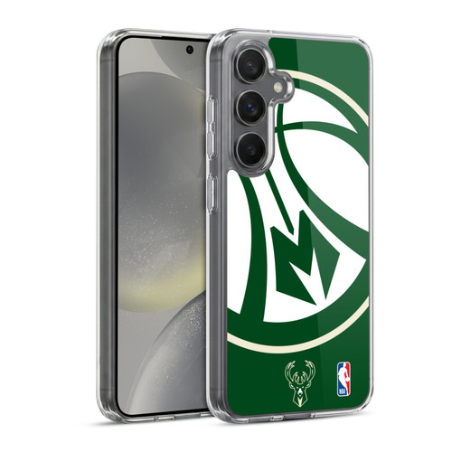 NBA Milwaukee Bucks Oversized Soft Gel Case for Samsung Galaxy S24 5G & MagSafe