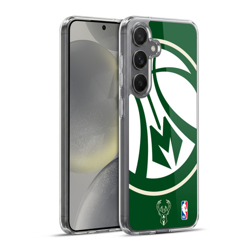 NBA Milwaukee Bucks Oversized Soft Gel Case for Samsung Galaxy S24+ 5G & MagSafe