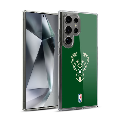 NBA Milwaukee Bucks Plain Soft Gel Case for Samsung Galaxy S24 Ultra 5G & MagSafe