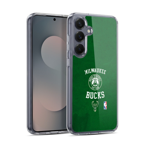 NBA Milwaukee Bucks Distressed Soft Gel Case for Samsung Galaxy S25 & MagSafe