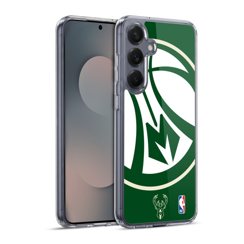 NBA Milwaukee Bucks Oversized Soft Gel Case for Samsung Galaxy S25+ & MagSafe