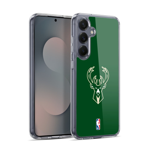 NBA Milwaukee Bucks Plain Soft Gel Case for Samsung Galaxy S25+ & MagSafe