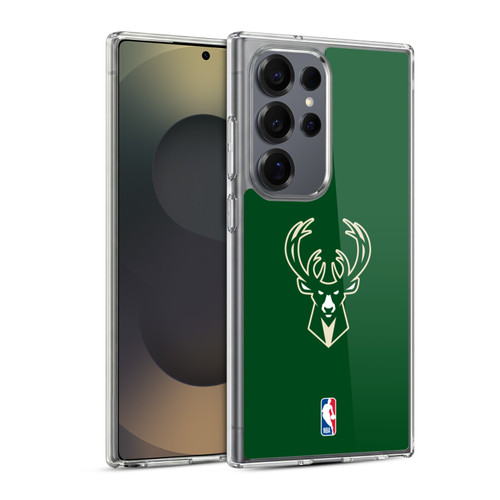 NBA Milwaukee Bucks Plain Soft Gel Case for Samsung Galaxy S25 Ultra & MagSafe