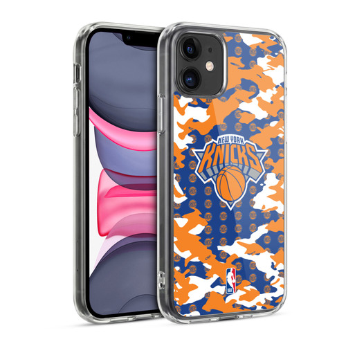 NBA New York Knicks Camouflage Soft Gel Case for Apple iPhone 11