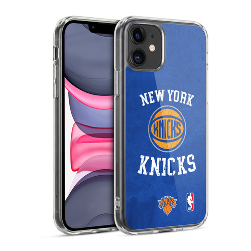 NBA New York Knicks Distressed Soft Gel Case for Apple iPhone 11