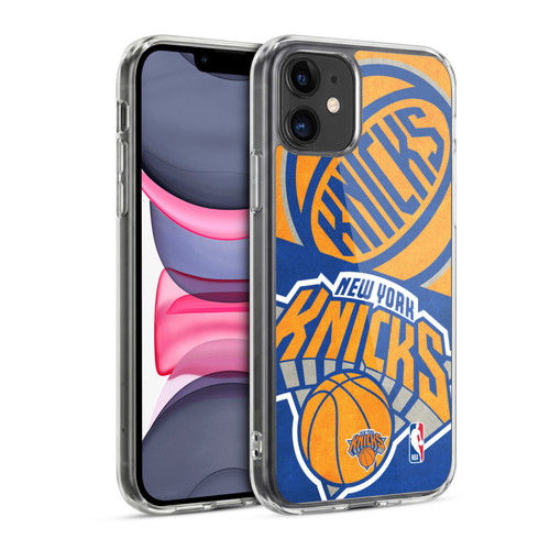 NBA New York Knicks Half Oversized Soft Gel Case for Apple iPhone 11