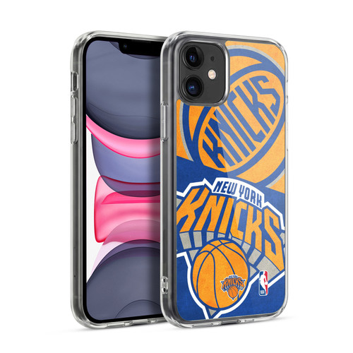 NBA New York Knicks Half Oversized Soft Gel Case for Apple iPhone 11