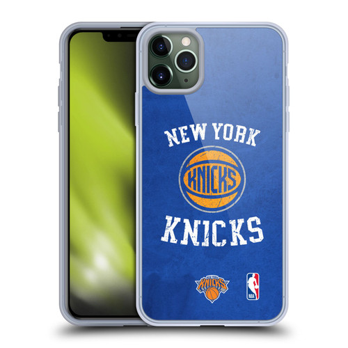 NBA New York Knicks Distressed Soft Gel Case for Apple iPhone 11 Pro Max & MagSafe