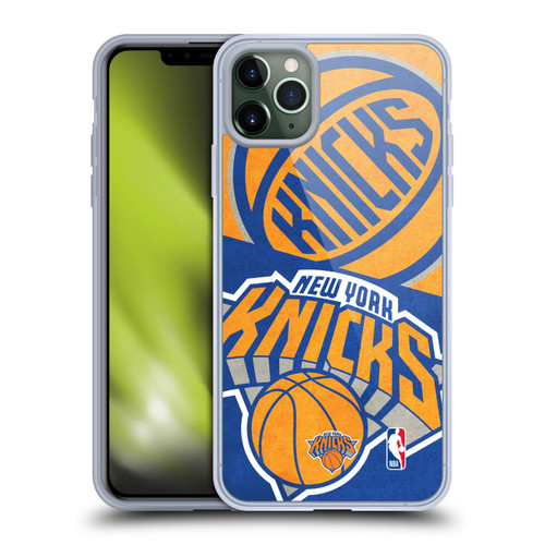 NBA New York Knicks Half Oversized Soft Gel Case for Apple iPhone 11 Pro Max & MagSafe