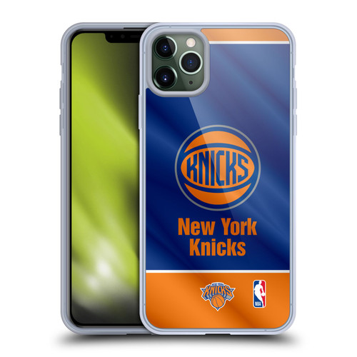 NBA New York Knicks Horizontal Banner Soft Gel Case for Apple iPhone 11 Pro Max & MagSafe