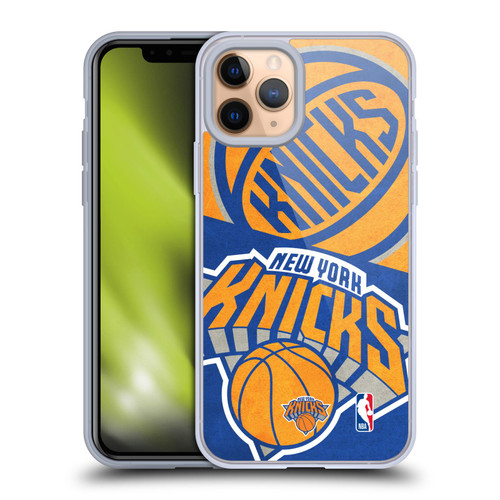 NBA New York Knicks Half Oversized Soft Gel Case for Apple iPhone 11 Pro & MagSafe