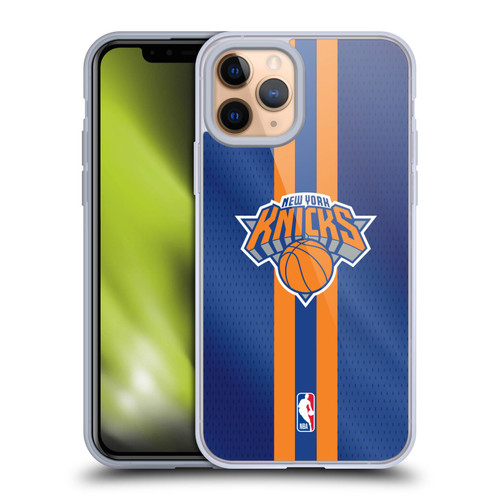 NBA New York Knicks Stripes Soft Gel Case for Apple iPhone 11 Pro & MagSafe