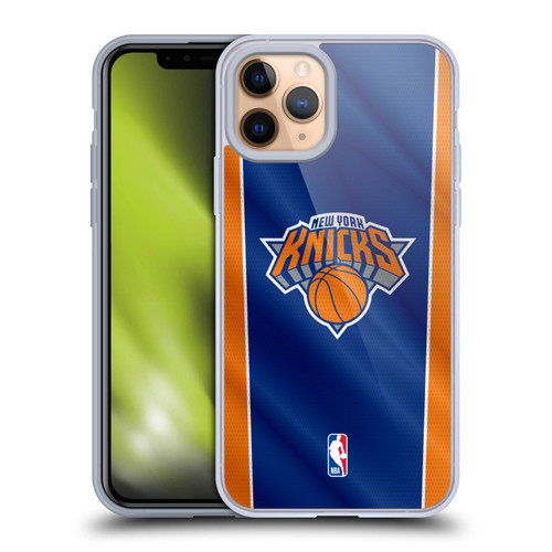 NBA New York Knicks Vertical Banner Soft Gel Case for Apple iPhone 11 Pro & MagSafe