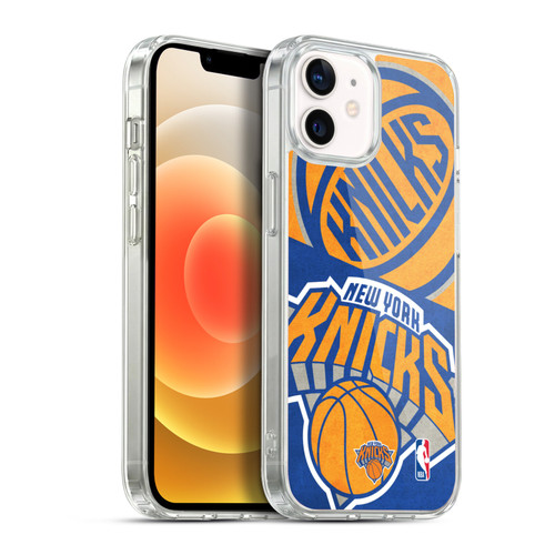 NBA New York Knicks Half Oversized Soft Gel Case for Apple iPhone 12 / iPhone 12 Pro & MagSafe