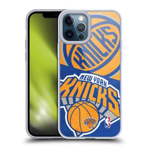NBA New York Knicks Half Oversized Soft Gel Case for Apple iPhone 12 Pro Max & MagSafe