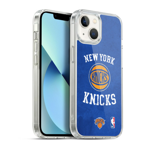 NBA New York Knicks Distressed Soft Gel Case for Apple iPhone 13