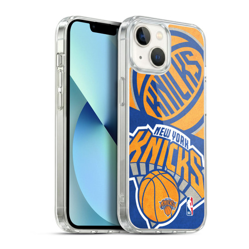 NBA New York Knicks Half Oversized Soft Gel Case for Apple iPhone 13