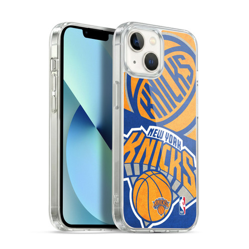 NBA New York Knicks Half Oversized Soft Gel Case for Apple iPhone 13