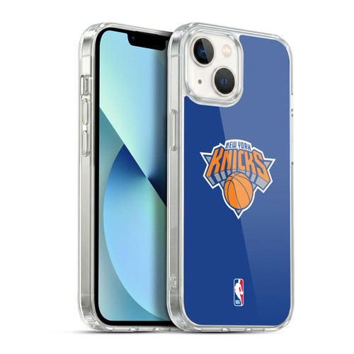 NBA New York Knicks Plain Soft Gel Case for Apple iPhone 13