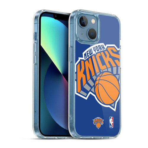 NBA New York Knicks Oversized Soft Gel Case for Apple iPhone 13 Mini & MagSafe