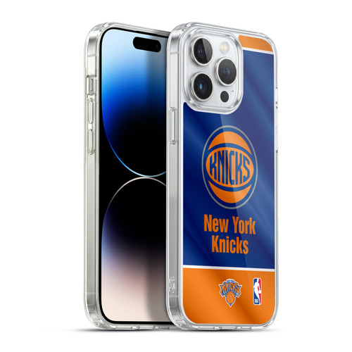 NBA New York Knicks Horizontal Banner Soft Gel Case for Apple iPhone 13 Pro Max & MagSafe