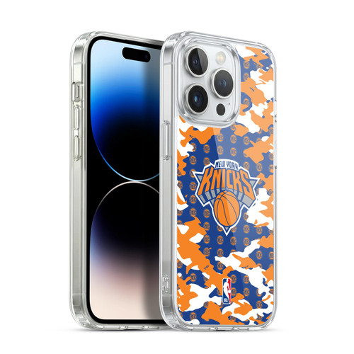 NBA New York Knicks Camouflage Soft Gel Case for Apple iPhone 13 Pro & MagSafe