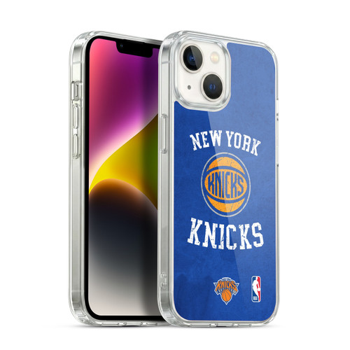 NBA New York Knicks Distressed Soft Gel Case for Apple iPhone 14