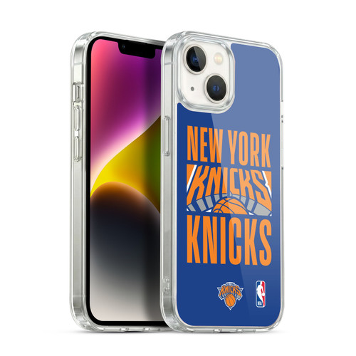 NBA New York Knicks Typography Soft Gel Case for Apple iPhone 14
