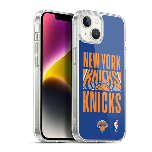 NBA New York Knicks Typography Soft Gel Case for Apple iPhone 14 Plus & MagSafe