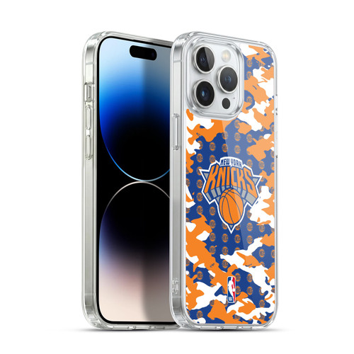 NBA New York Knicks Camouflage Soft Gel Case for Apple iPhone 14 Pro Max & MagSafe